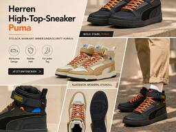 060141 Men's High-Top Sneakers Puma