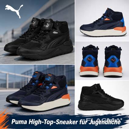 060143 Kids' High-Top Sneakers Puma