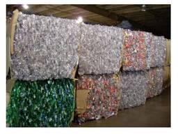 100 % transparente recycelte PET-Flaschenreste/PET-Flocken