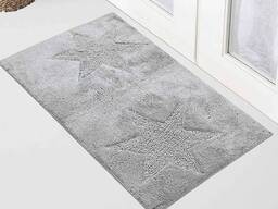 3,50 € Badezimmermatte Grau 55x50 cm 13 mm Florhöhe 1,9 kg Neuware Lagerware schnelle Lief