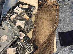6,50 € pro Stück – Mix Damen- und Herrenjeans S–XXL, Kategorie A, Neuware von EU-Marken, v