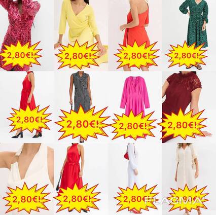 Stock Mix Kleider Kategorie A Größen 32-54 Sommer Herbst Frühling Lager Deutschland
