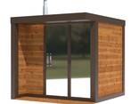 Außensauna „Typ Elegance”— Modell E 1/1K (isoliert) 2.45 × 2.30 m Aktionspreis –20% - фото 1