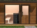 Außensauna „Typ Elegance” — Modell E 2/2K (isoliert) 3.70 × 2.30 m Aktionspreis –15% - фото 1