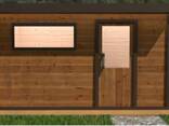 Außensauna „Typ Elegance” — Modell E 2/2K (isoliert) 3.70 × 2.30 m Aktionspreis –15% - фото 2