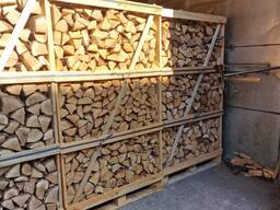 Kiln-Dried Birch Firewood in Wooden Boxes | KD Birch Logs in Crates