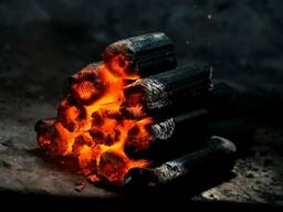 Брикетированный древесный уголь Larch coal. 