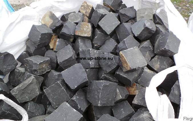 Брусчатка из базальта / Basalt Pflastersteine