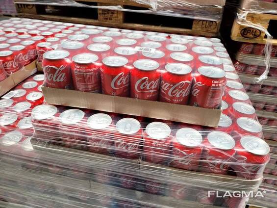 Coca cola 24 x 330ml cans ready for shipment.
