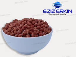 Cocoa flavored corn balls