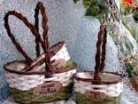 Эко корзинки из шпона дерева - фото 3