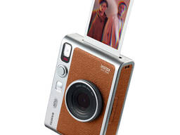 FUJIFILM instax mini EVO Hybrid Instant Camera (Brown)