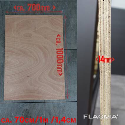 Hochwertige Sperrholzplatten 700x1000x14mm für Verkleidungen
