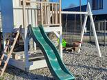 Holz Spielhaus auf Stelzen für Kinder mit Sandkasten Schaukel Konstruktion Garden - фото 1