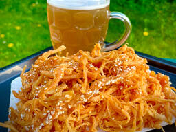 Кальмар стружка с кунжутом и Чили сушеный. закуска к пиву. 100г