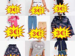 Kinderbekleidung Mix Kategorie A, Neuware, Größen für Babys bis Teenager, bekannte Marken