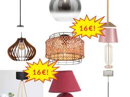 Lampen-Mix Kategorie A/B/C, bekannte Marken, Tisch-, Stand-, Decken- und Pendelleuchten