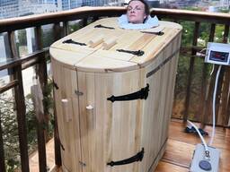 Mini sauna Cedar, phito barrel sauna with steam generator