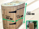 Mini sauna Cedar, phito barrel sauna with steam generator - фото 3
