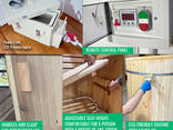 Mini sauna Cedar, phito barrel sauna with steam generator - фото 11
