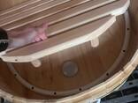 Mini sauna Cedar, phito barrel sauna with steam generator - фото 8