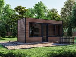 Mobile modulare Sauna 6x3 m. schlüsselfertig vom Hersteller