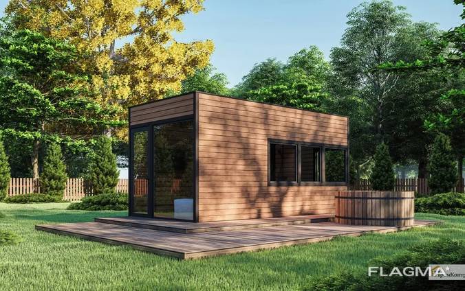 Mobile Sauna 6x3 m. schlüsselfertig vom Hersteller