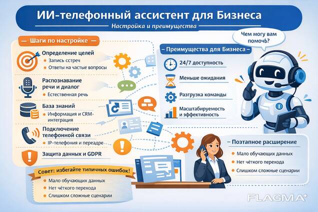 Einrichtung eines KI-Telefonassistenten für Unternehmen