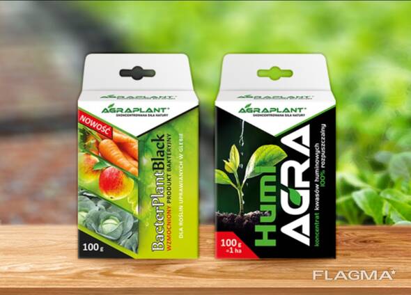 Set: Natürliche Düngemittel für Starke Setzlinge – HumiAgra &amp; Bacter Plant Black!