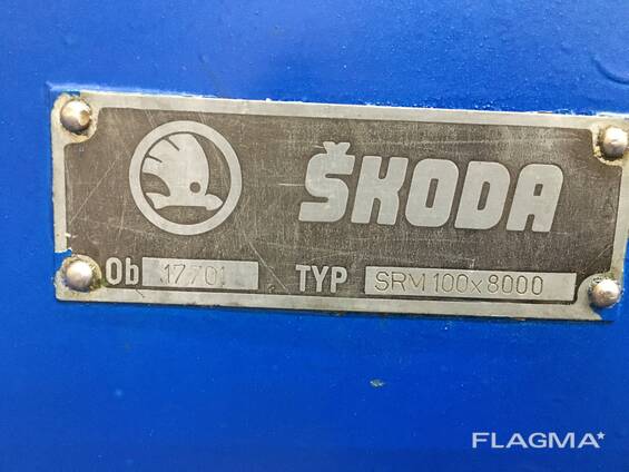 Schnelldrehmaschine SKODA SRM 100x8000 mit vergrößertem Bearbeitungsdurchmesser