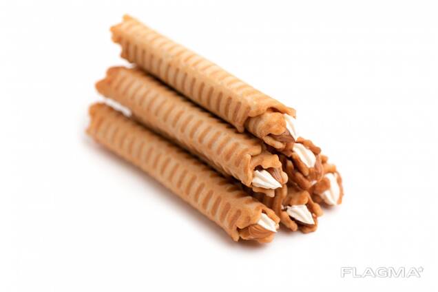 Waffle rolls, Sweets , Condensed milk